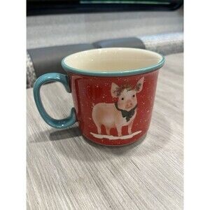 Holiday Pioneer Woman Stoneware Peace Love & Joy! Coffee Mug 16oz
